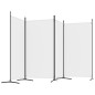 4-tlg. Paravent Weiß 346x180 cm Stoff 4-tlg. Paravent Weiß 346x180 cm Stoff