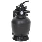vidaXL Pool-Sandfilter mit 6-Wege-Ventil Schwarz vidaXL Pool-Sandfilter mit 6-Wege-Ventil Schwarz