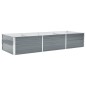 Garten-Hochbeet Verzinkter Stahl 240x80x45 cm Grau Garten-Hochbeet Verzinkter Stahl 240x80x45 cm Grau
