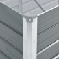 Garten-Hochbeet Verzinkter Stahl 240x80x45 cm Grau Garten-Hochbeet Verzinkter Stahl 240x80x45 cm Grau