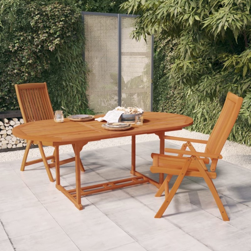 vidaXL Gartentisch 200x100x75 cm Massivholz Eukalyptus vidaXL Gartentisch 200x100x75 cm Massivholz Eukalyptus
