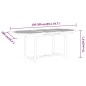 vidaXL Gartentisch 200x100x75 cm Massivholz Eukalyptus vidaXL Gartentisch 200x100x75 cm Massivholz Eukalyptus