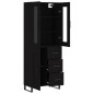 vidaXL Highboard Schwarz 69,5x34x180 cm Holzwerkstoff vidaXL Highboard Schwarz 69,5x34x180 cm Holzwerkstoff