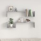 Wandregale 2 Stk. Betongrau 100x15x20 cm Holzwerkstoff Wandregale 2 Stk. Betongrau 100x15x20 cm Holzwerkstoff