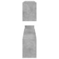 Wandregale 2 Stk. Betongrau 100x15x20 cm Holzwerkstoff Wandregale 2 Stk. Betongrau 100x15x20 cm Holzwerkstoff