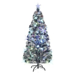 Künstlicher Weihnachtsbaum mit Ständer/LED 180 cm Fiberoptik