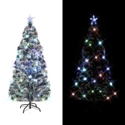 Künstlicher Weihnachtsbaum mit Ständer/LED 180 cm Fiberoptik