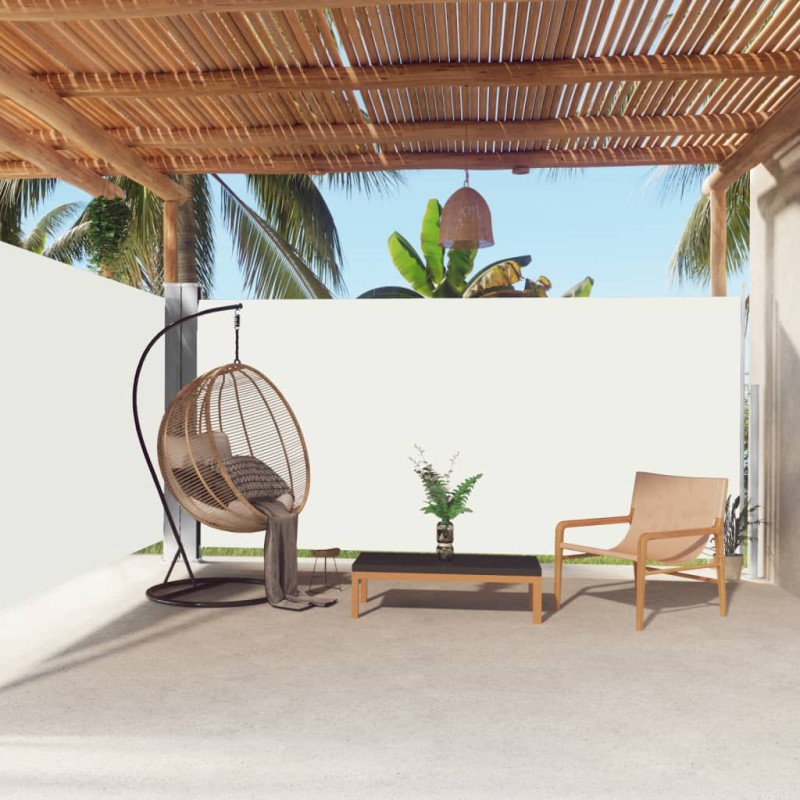 vidaXL Seitenmarkise Ausziehbar Creme 180x600 cm vidaXL Seitenmarkise Ausziehbar Creme 180x600 cm