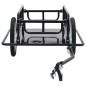 Fahrradanhänger 130x73x48,5 cm Stahl Schwarz Fahrradanhänger 130x73x48,5 cm Stahl Schwarz