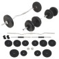vidaXL Langhantel- und Kurzhantel-Set 30 kg vidaXL Langhantel- und Kurzhantel-Set 30 kg