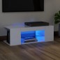 TV-Schrank mit LED-Leuchten Hochglanz-Weiß 90x39x30 cm TV-Schrank mit LED-Leuchten Hochglanz-Weiß 90x39x30 cm