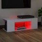 TV-Schrank mit LED-Leuchten Hochglanz-Weiß 90x39x30 cm TV-Schrank mit LED-Leuchten Hochglanz-Weiß 90x39x30 cm