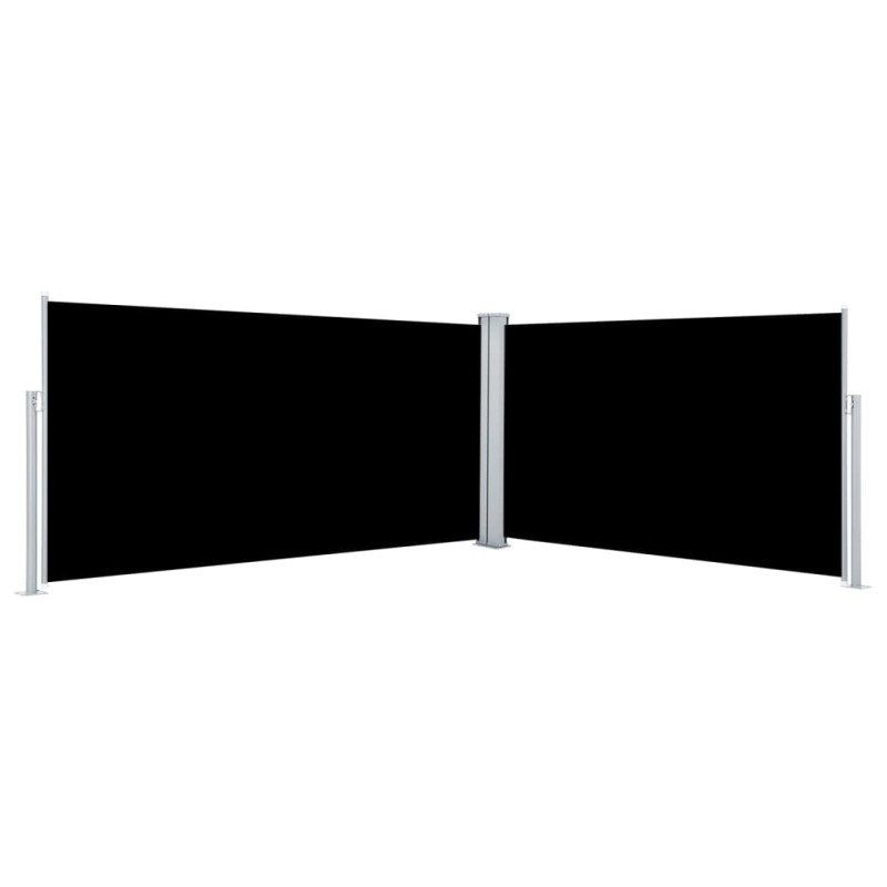 Seitenmarkise Ausziehbar Schwarz 160x600 cm Seitenmarkise Ausziehbar Schwarz 160x600 cm
