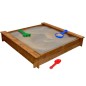 vidaXL Sandkasten Holz Quadratisch vidaXL Sandkasten Holz Quadratisch