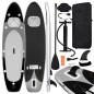 vidaXL SUP-Board-Set Aufblasbar Schwarz 330x76x10 cm vidaXL SUP-Board-Set Aufblasbar Schwarz 330x76x10 cm
