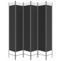 vidaXL 6-tlg. Paravent Schwarz 240x220 cm Stoff vidaXL 6-tlg. Paravent Schwarz 240x220 cm Stoff