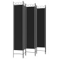vidaXL 6-tlg. Paravent Schwarz 240x220 cm Stoff vidaXL 6-tlg. Paravent Schwarz 240x220 cm Stoff