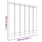 vidaXL 6-tlg. Paravent Schwarz 240x220 cm Stoff vidaXL 6-tlg. Paravent Schwarz 240x220 cm Stoff