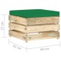 5-tlg. Garten-Lounge-Set mit Kissen Grün Imprägniertes Holz 5-tlg. Garten-Lounge-Set mit Kissen Grün Imprägniertes Holz