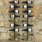 vidaXL Wand-Weinregale für 18 Flaschen 2 Stk. Schwarz Eisen vidaXL Wand-Weinregale für 18 Flaschen 2 Stk. Schwarz Eisen