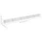 Gabionen-Hochbeet Verzinkter Stahl 450×30×30 cm Gabionen-Hochbeet Verzinkter Stahl 450×30×30 cm