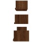 Wandregale 3 Stk. Braun Eichen-Optik Holzwerkstoff Wandregale 3 Stk. Braun Eichen-Optik Holzwerkstoff