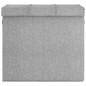 Faltbarer Wäschekorb Grau 64,5x34,5x59 cm Leinenimitat Stoff Faltbarer Wäschekorb Grau 64,5x34,5x59 cm Leinenimitat Stoff