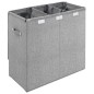 Faltbarer Wäschekorb Grau 64,5x34,5x59 cm Leinenimitat Stoff Faltbarer Wäschekorb Grau 64,5x34,5x59 cm Leinenimitat Stoff