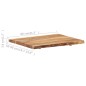 Tischplatte Massivholz Akazie 80x(50-60)x3,8 cm Tischplatte Massivholz Akazie 80x(50-60)x3,8 cm