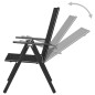 Gartenstühle Klappbar 4 Stk. Aluminium und Textilene Schwarz Gartenstühle Klappbar 4 Stk. Aluminium und Textilene Schwarz