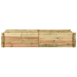 vidaXL Hochbeet Kiefernholz Imprägniert 197x100x40 cm 