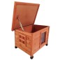 @Pet Outdoor Katzenhaus 57x45x43 cm Holz Braun @Pet Outdoor Katzenhaus 57x45x43 cm Holz Braun
