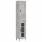 Highboard Betongrau 34,5x34x180 cm Holzwerkstoff Highboard Betongrau 34,5x34x180 cm Holzwerkstoff