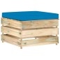 6-tlg. Garten-Lounge-Set mit Kissen Grün Imprägniertes Holz 6-tlg. Garten-Lounge-Set mit Kissen Grün Imprägniertes Holz