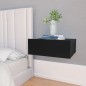 Hängende Nachttische 2 Stk. Schwarz 40x30x15 cm Holzwerkstoff Hängende Nachttische 2 Stk. Schwarz 40x30x15 cm Holzwerkstoff