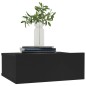 Hängende Nachttische 2 Stk. Schwarz 40x30x15 cm Holzwerkstoff Hängende Nachttische 2 Stk. Schwarz 40x30x15 cm Holzwerkstoff