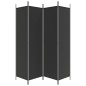 4-tlg. Paravent Schwarz 200x200 cm Stoff 4-tlg. Paravent Schwarz 200x200 cm Stoff