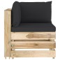 5-tlg. Garten-Lounge-Set mit Kissen Grün Imprägniertes Holz 5-tlg. Garten-Lounge-Set mit Kissen Grün Imprägniertes Holz