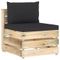5-tlg. Garten-Lounge-Set mit Kissen Grün Imprägniertes Holz 5-tlg. Garten-Lounge-Set mit Kissen Grün Imprägniertes Holz