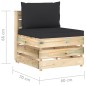 5-tlg. Garten-Lounge-Set mit Kissen Grün Imprägniertes Holz 5-tlg. Garten-Lounge-Set mit Kissen Grün Imprägniertes Holz