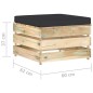 5-tlg. Garten-Lounge-Set mit Kissen Grün Imprägniertes Holz 5-tlg. Garten-Lounge-Set mit Kissen Grün Imprägniertes Holz