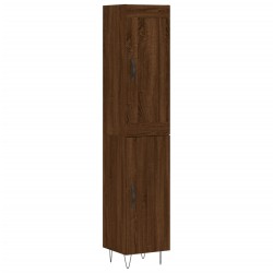 Highboard Braun Eichen-Optik 34,5x34x180 cm Holzwerkstoff