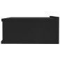 Hängender Nachttisch Schwarz 40x30x15 cm Holzwerkstoff Hängender Nachttisch Schwarz 40x30x15 cm Holzwerkstoff