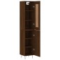 Highboard Braun Eichen-Optik 34,5x34x180 cm Holzwerkstoff Highboard Braun Eichen-Optik 34,5x34x180 cm Holzwerkstoff