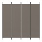 vidaXL 4-tlg. Paravent Anthrazit 698x180 cm Stoff vidaXL 4-tlg. Paravent Anthrazit 698x180 cm Stoff
