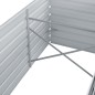 Garten-Hochbeet Verzinkter Stahl 320x80x45 cm Grau Garten-Hochbeet Verzinkter Stahl 320x80x45 cm Grau