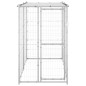 Outdoor-Hundezwinger mit Dach Verzinkter Stahl 110x220x180 cm Outdoor-Hundezwinger mit Dach Verzinkter Stahl 110x220x180 cm