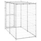 Outdoor-Hundezwinger mit Dach Verzinkter Stahl 110x220x180 cm Outdoor-Hundezwinger mit Dach Verzinkter Stahl 110x220x180 cm