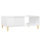 vidaXL Couchtisch Hochglanz-Weiß 90x60x35 cm Holzwerkstoff vidaXL Couchtisch Hochglanz-Weiß 90x60x35 cm Holzwerkstoff