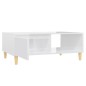 vidaXL Couchtisch Hochglanz-Weiß 90x60x35 cm Holzwerkstoff vidaXL Couchtisch Hochglanz-Weiß 90x60x35 cm Holzwerkstoff
